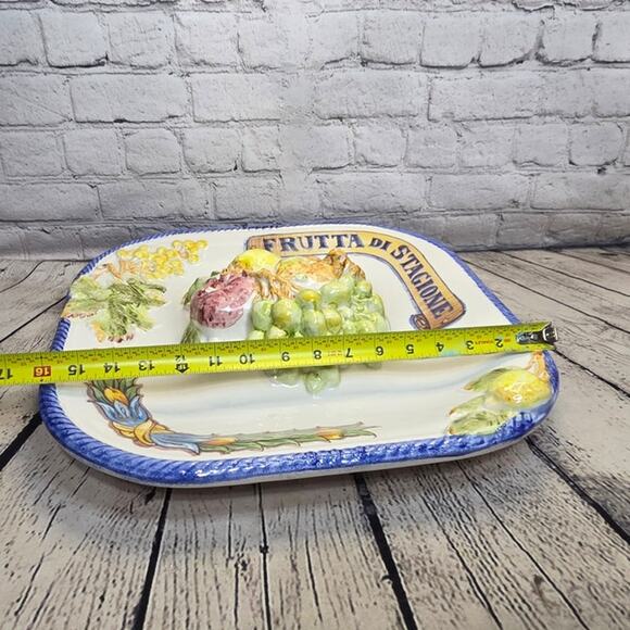 Vintage Fruit Platter Made by La Compagnia dei decori in Italy - Picture 4 of 8